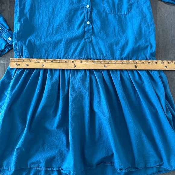 Grayson Frank‎ & Eileen Changemaker Coastal Preppy Shirtdress Vacation Blue M - Picture 4 of 9